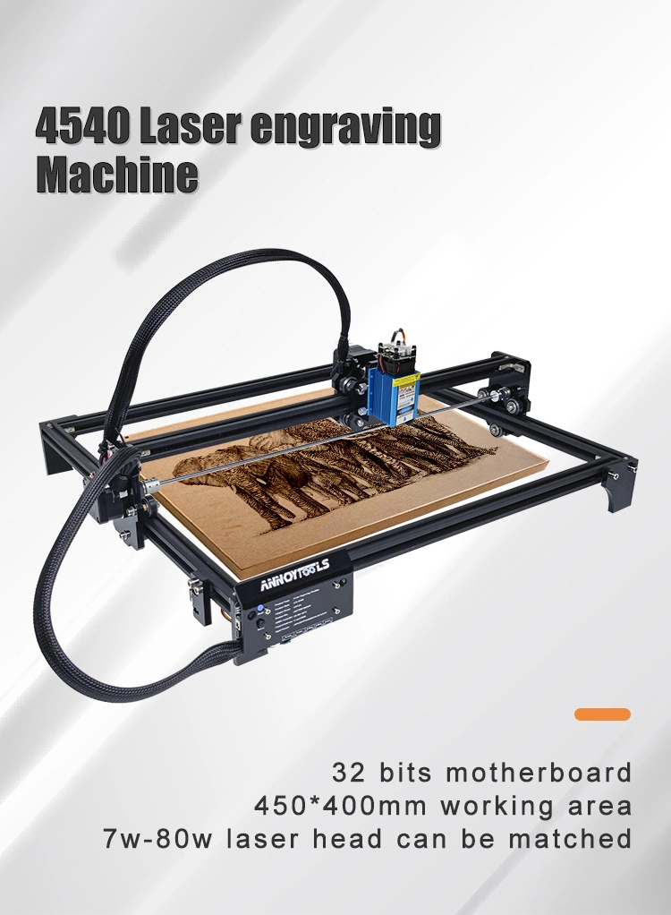 40/80W CNC 4050 Laser Engraver and Cutter for Wood Crafts