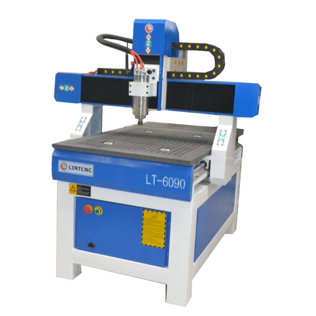 Advertising Mini Machine CNC Router 6090 with Vacuum Table and 80mm Rotary Axis