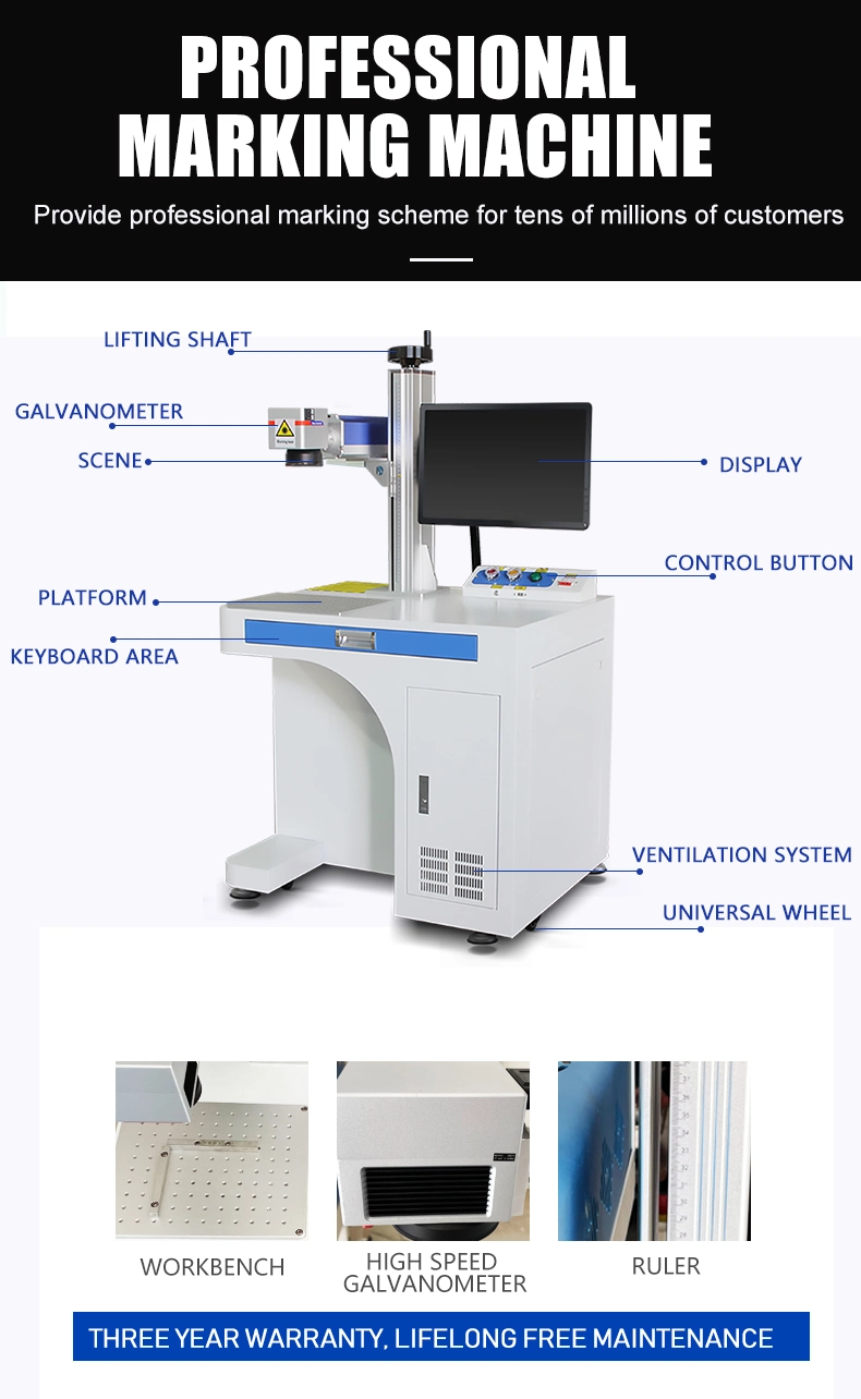 China Factory CO2 Laser Marking Engraving and Cutting Machine for Wood Craft, Acrylic, Plastic Products