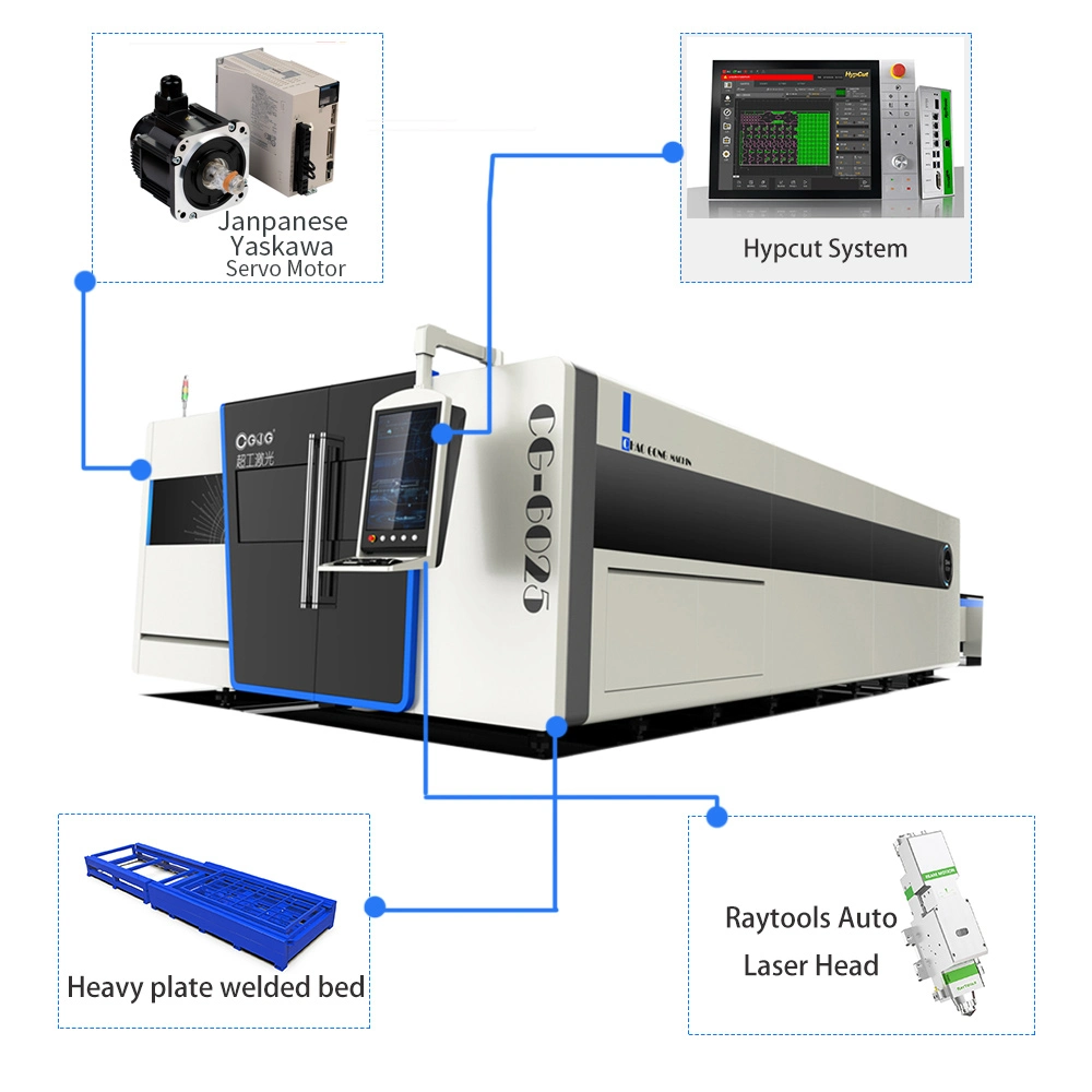 3000W-10000W High Precision CNC Laser Cutting Machine for Sheet Metal