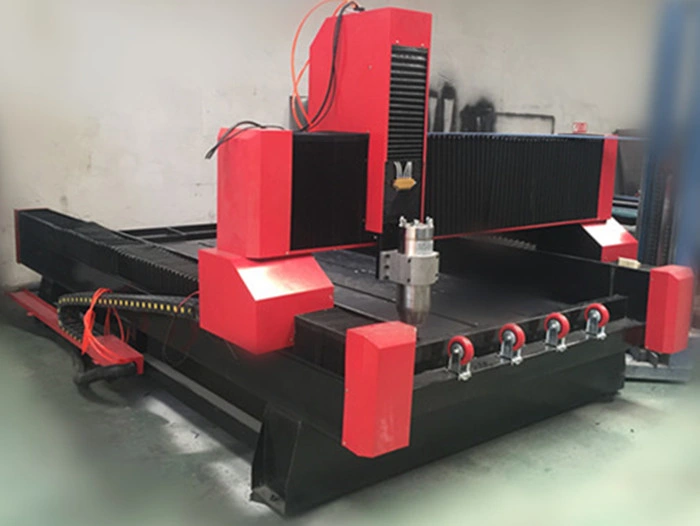 3D 4 Axis Rotary Marble Wood Stone Alumnium Brass Jade Engraving Carving CNC Router with DSP Offline Control 5.5kw Spindle
