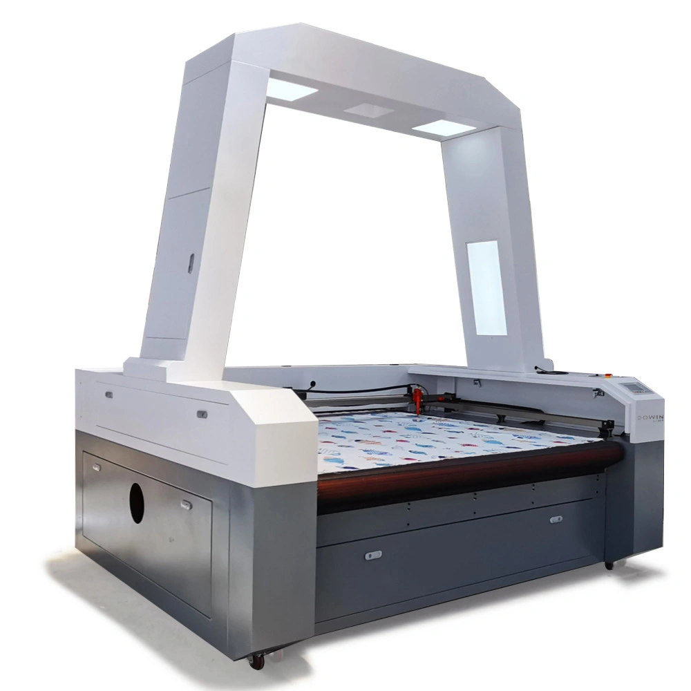 100W 130W CCD Camera Laser Cutting Machine Cloth Textile Fabric Cutting Machine Automatic Feeding for Sale