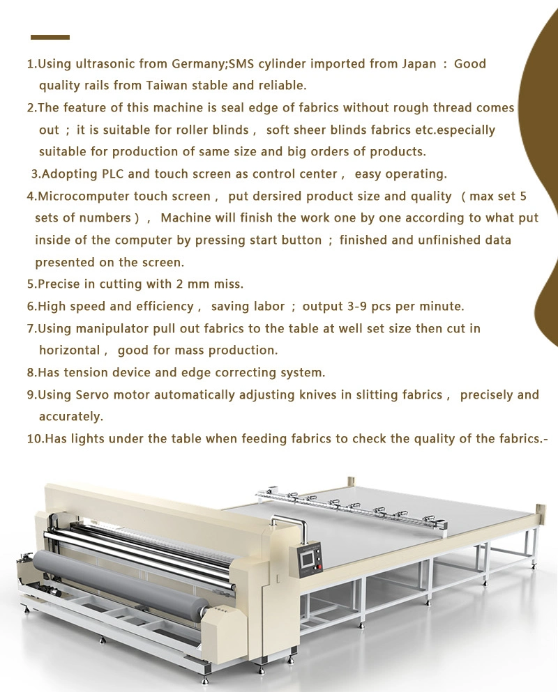 High Frequency Curtain Machine Roller Blind Making Equipment Laser Cutting Machine for Fabric