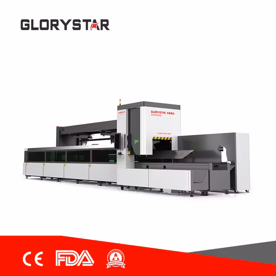 Made in China 3 Chucks Square Tube Fiber Laser Cutting Machine for Craft Gifts