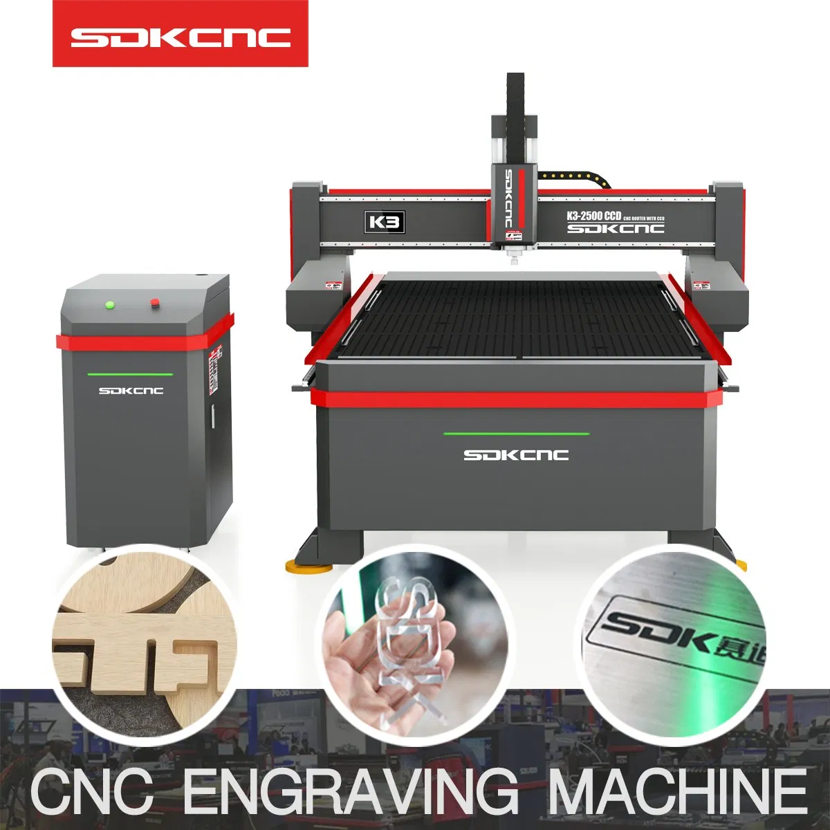 CCD Advertising CNC Router 1325 3D for Engraving Wood